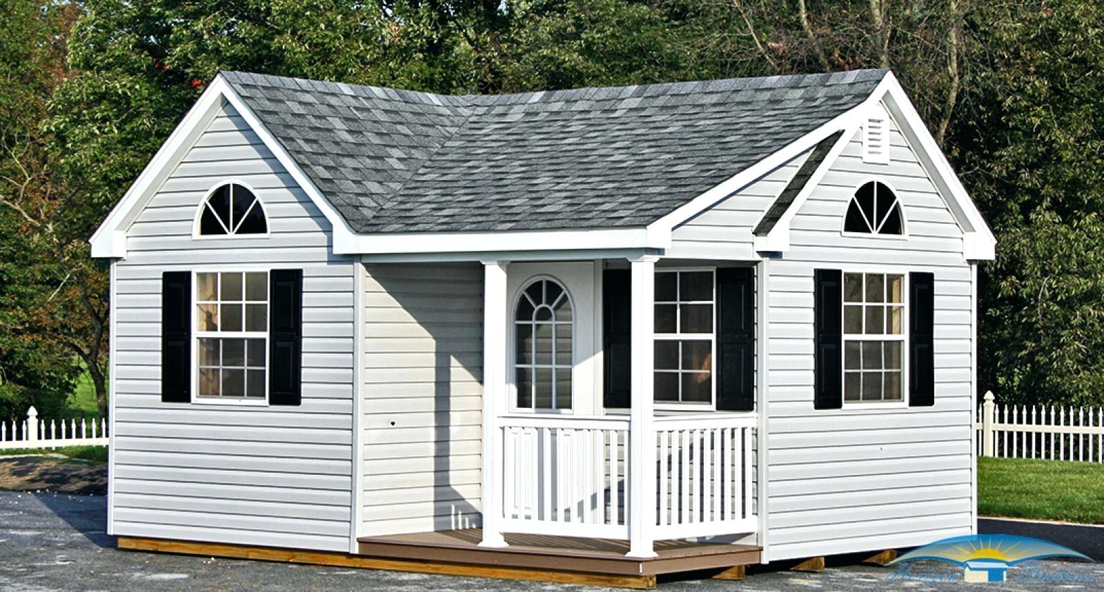 Prefabricated backyard guest house in Lake Cowichan